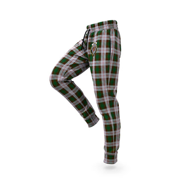 MacKinnon Dress Tartan Joggers Pants with Family Crest