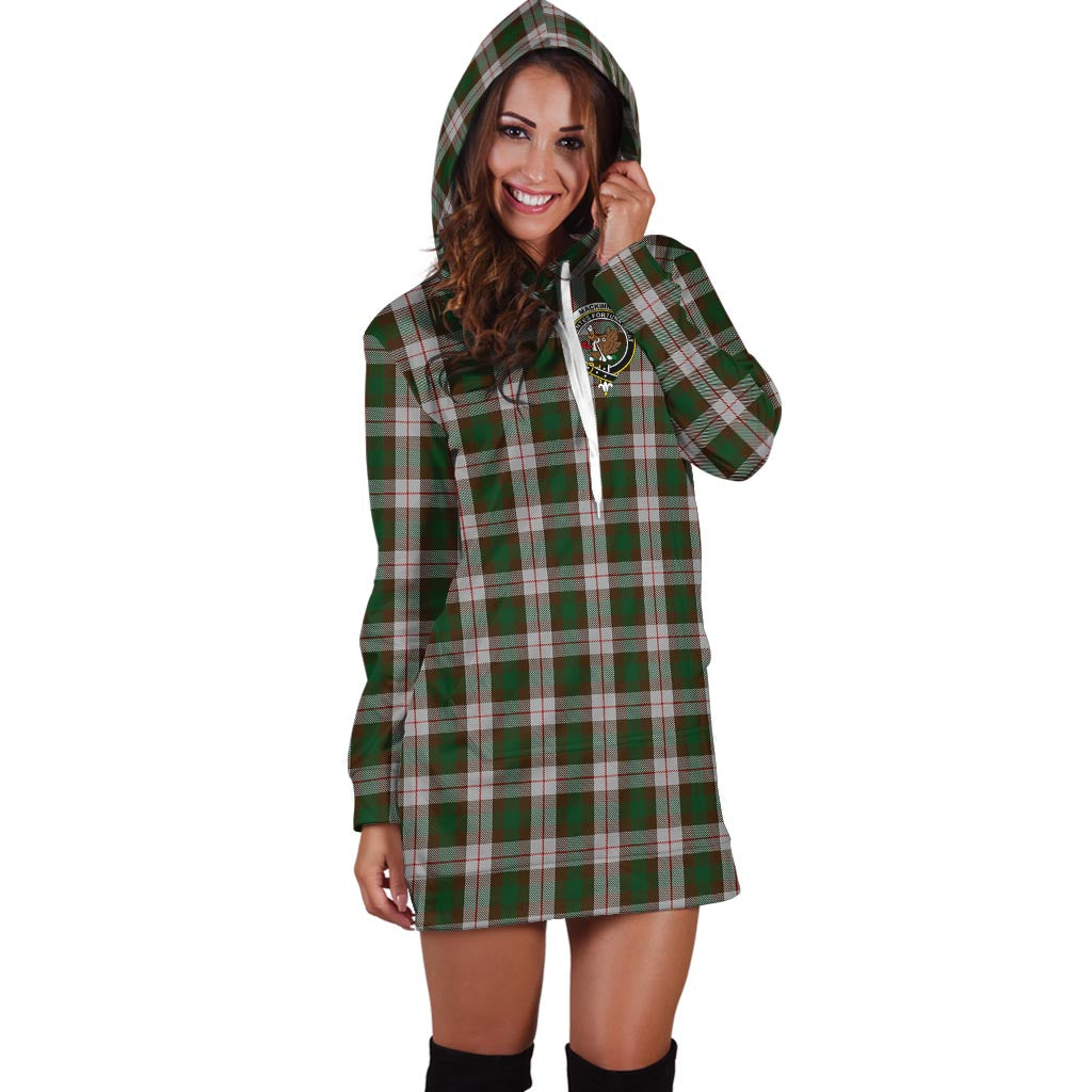 MacKinnon Dress Tartan Hoodie Dress with Family Crest - Tartan Vibes Clothing