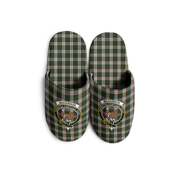 MacKinnon Dress Tartan Home Slippers with Family Crest