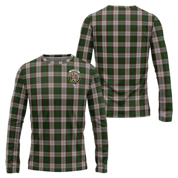 MacKinnon Dress Tartan Long Sleeve T-Shirt with Family Crest