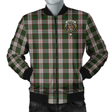 MacKinnon Dress Tartan Bomber Jacket with Family Crest