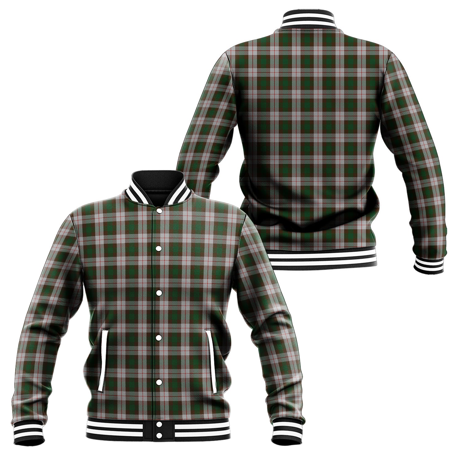 MacKinnon Dress Tartan Baseball Jacket Unisex - Tartan Vibes Clothing