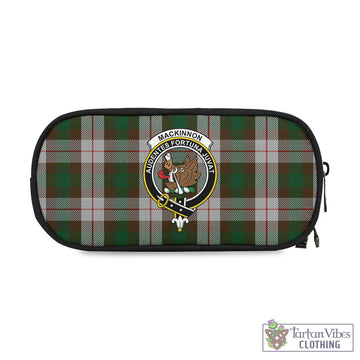 MacKinnon Dress Tartan Pen and Pencil Case with Family Crest