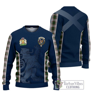 MacKinnon Dress Tartan Ugly Sweater with Family Crest and Lion Rampant Vibes Sport Style