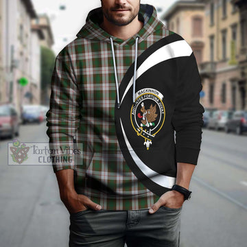 MacKinnon Dress Tartan Hoodie with Family Crest Circle Style