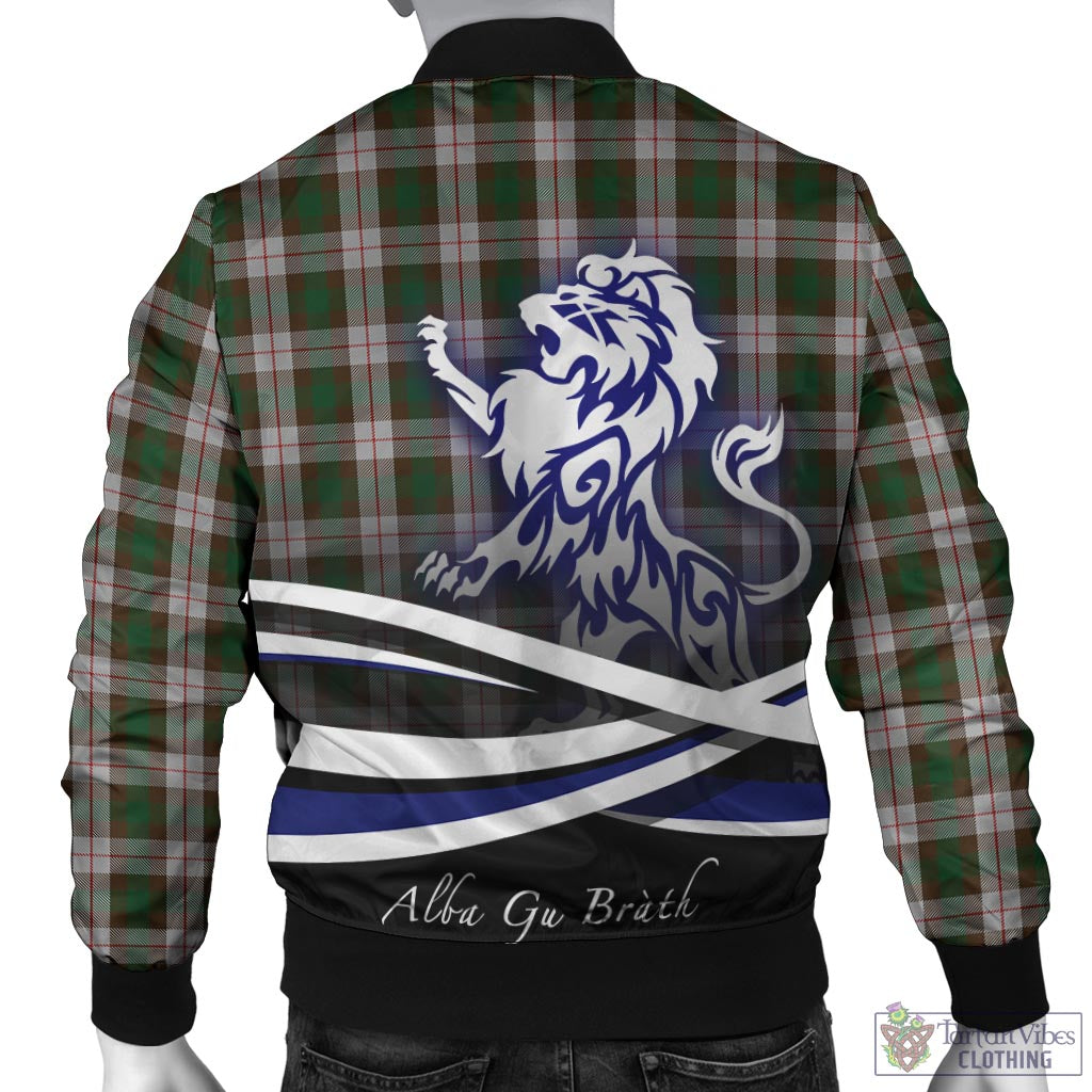 Tartan Vibes Clothing MacKinnon Dress Tartan Bomber Jacket with Alba Gu Brath Regal Lion Emblem