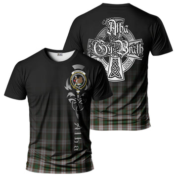 MacKinnon Dress Tartan T-Shirt Featuring Alba Gu Brath Family Crest Celtic Inspired