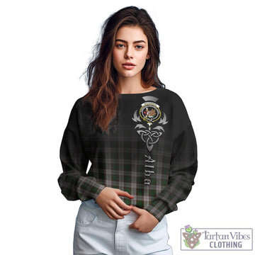 MacKinnon Dress Tartan Sweatshirt Featuring Alba Gu Brath Family Crest Celtic Inspired