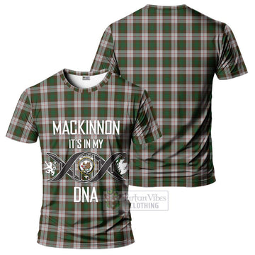 MacKinnon Dress Tartan T-Shirt with Family Crest DNA In Me Style