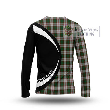 MacKinnon Dress Tartan Long Sleeve T-Shirt with Family Crest Circle Style