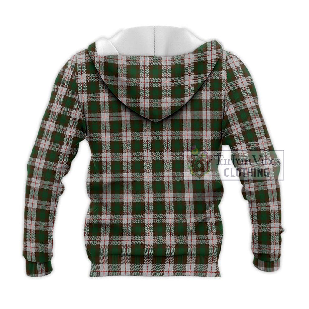 MacKinnon Dress Tartan Knitted Hoodie with Family Crest DNA In Me Style - Tartanvibesclothing Shop