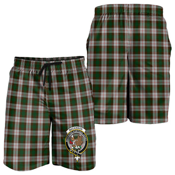 MacKinnon Dress Tartan Mens Shorts with Family Crest