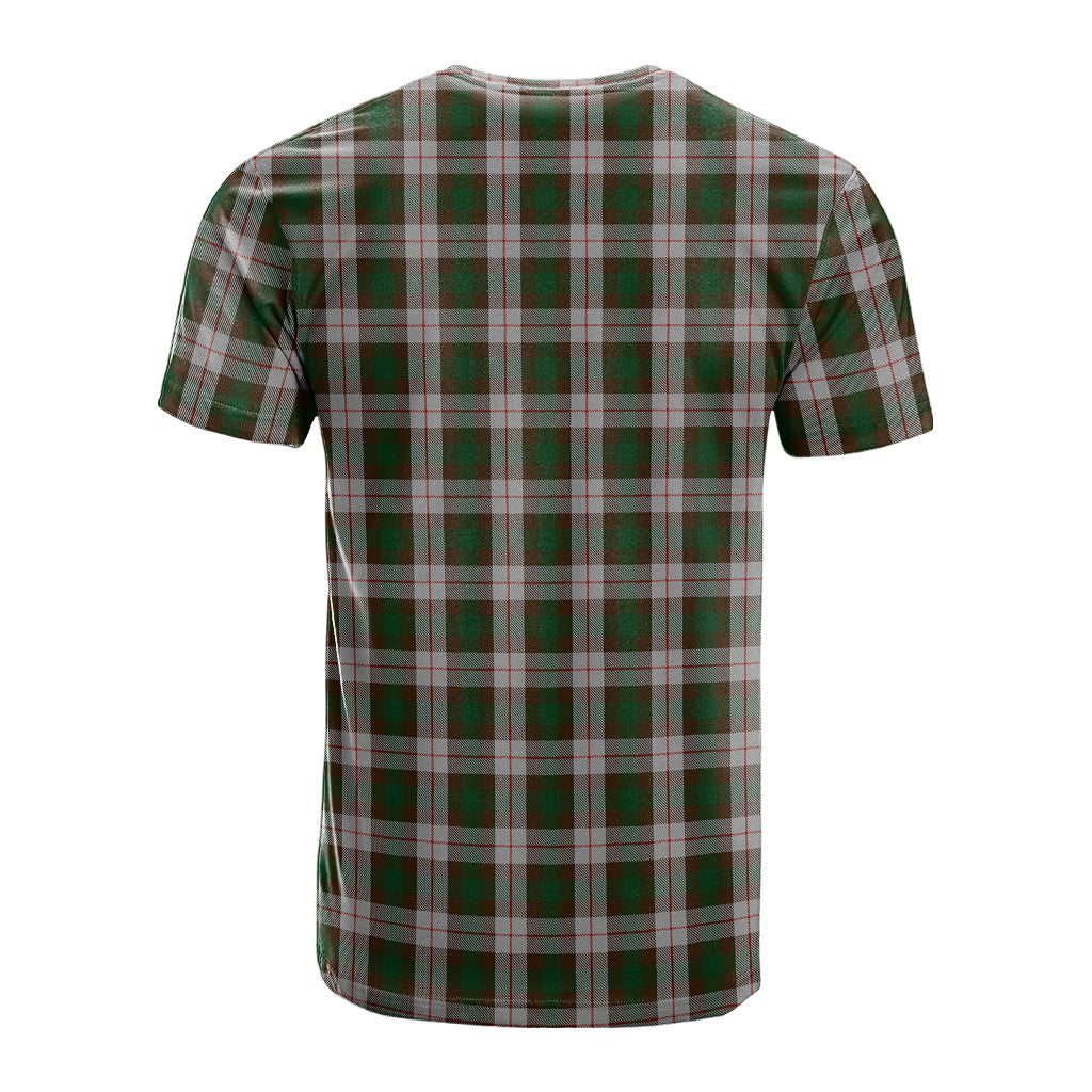 MacKinnon Dress Tartan T-Shirt with Family Crest - Tartan Vibes Clothing