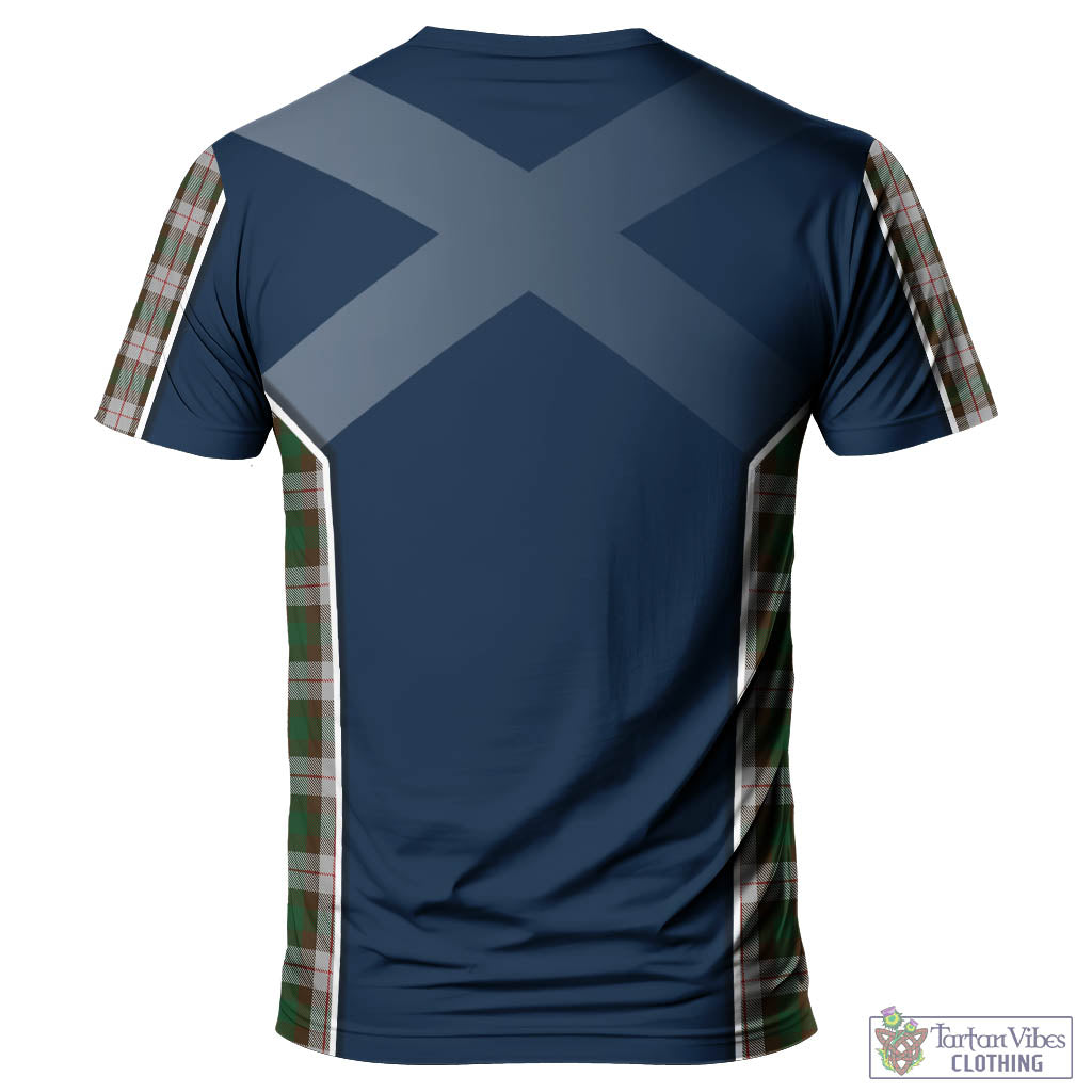 Tartan Vibes Clothing MacKinnon Dress Tartan T-Shirt with Family Crest and Scottish Thistle Vibes Sport Style