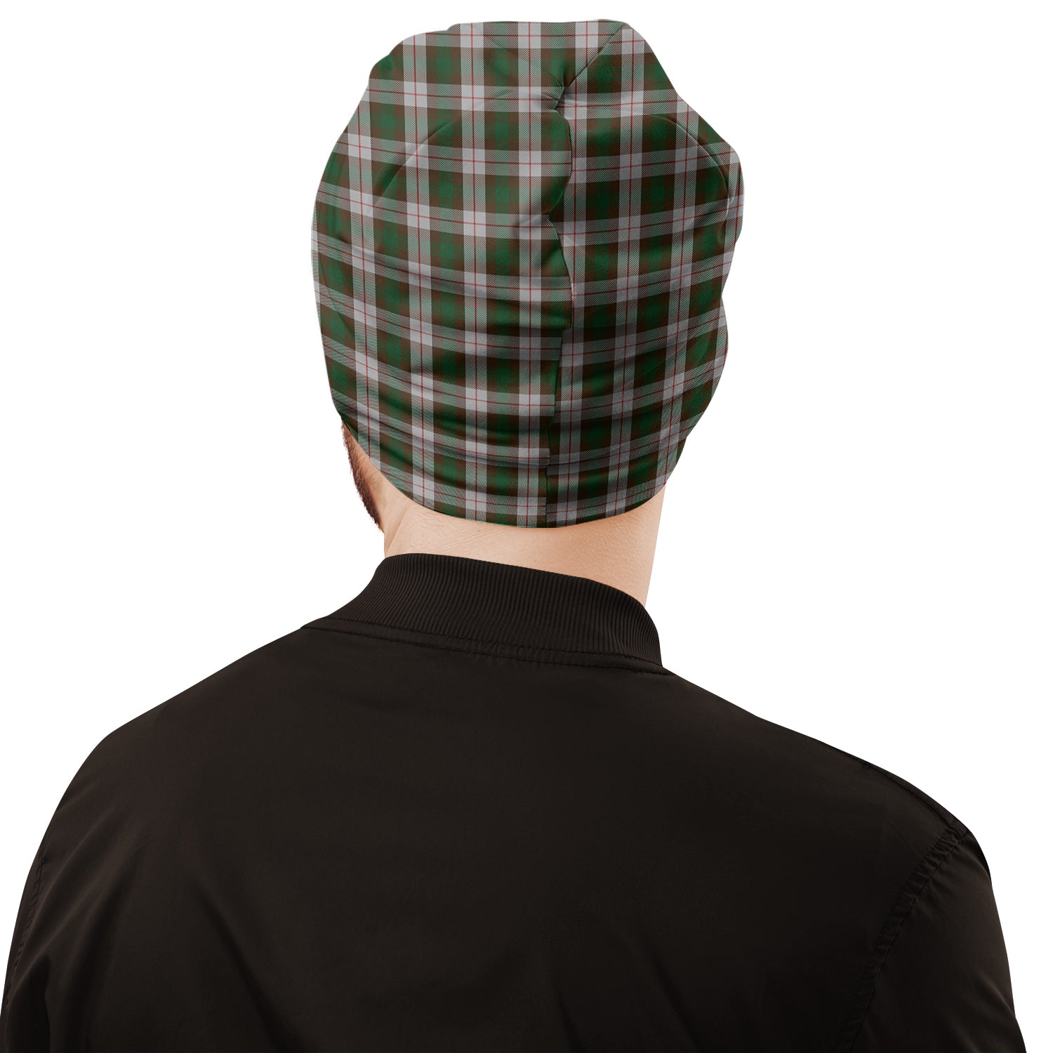 MacKinnon Dress Tartan Beanies Hat with Family Crest - Tartan Vibes Clothing