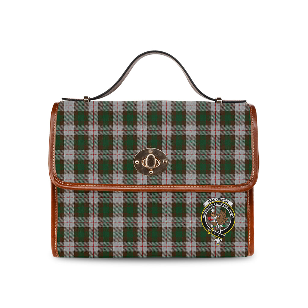 mackinnon-dress-tartan-leather-strap-waterproof-canvas-bag-with-family-crest