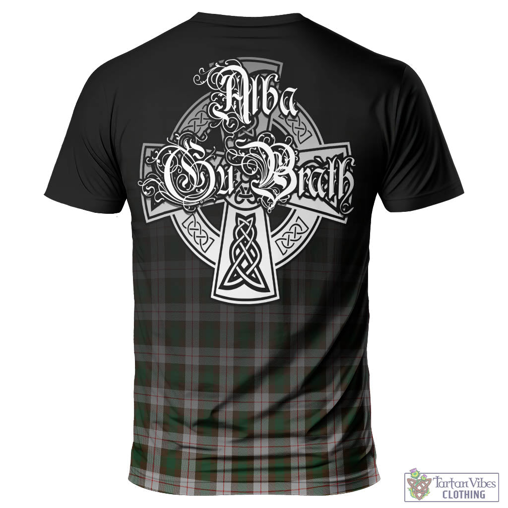 Tartan Vibes Clothing MacKinnon Dress Tartan T-Shirt Featuring Alba Gu Brath Family Crest Celtic Inspired