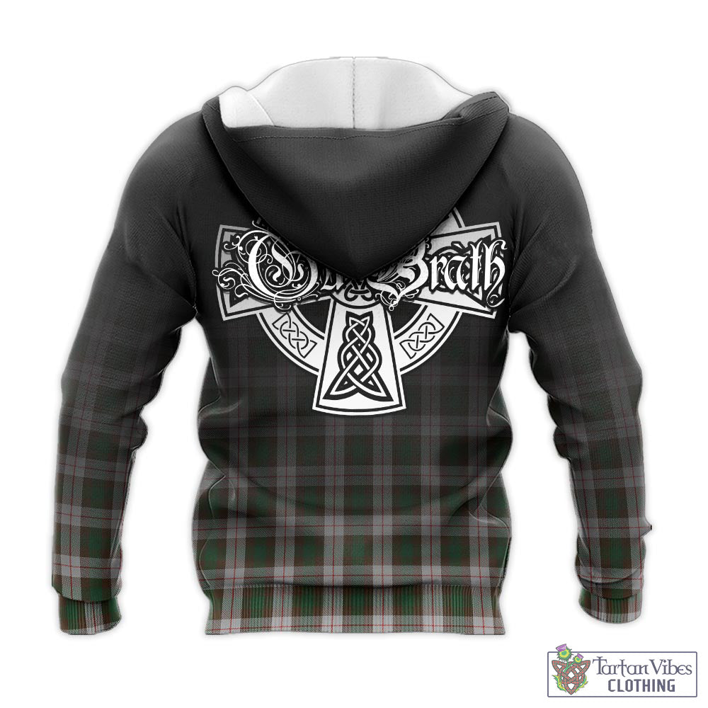 Tartan Vibes Clothing MacKinnon Dress Tartan Knitted Hoodie Featuring Alba Gu Brath Family Crest Celtic Inspired