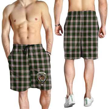 MacKinnon Dress Tartan Mens Shorts with Family Crest