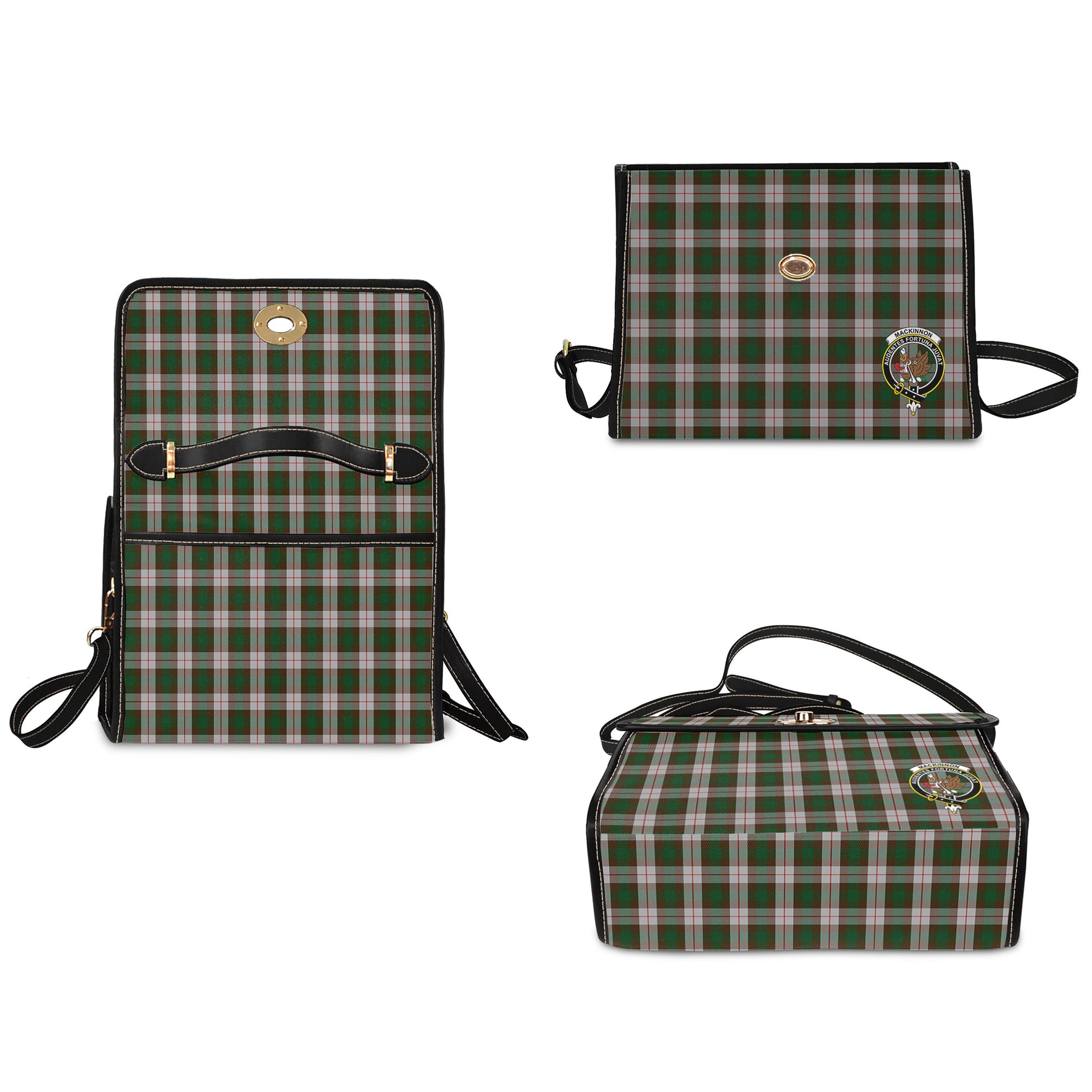 mackinnon-dress-tartan-leather-strap-waterproof-canvas-bag-with-family-crest