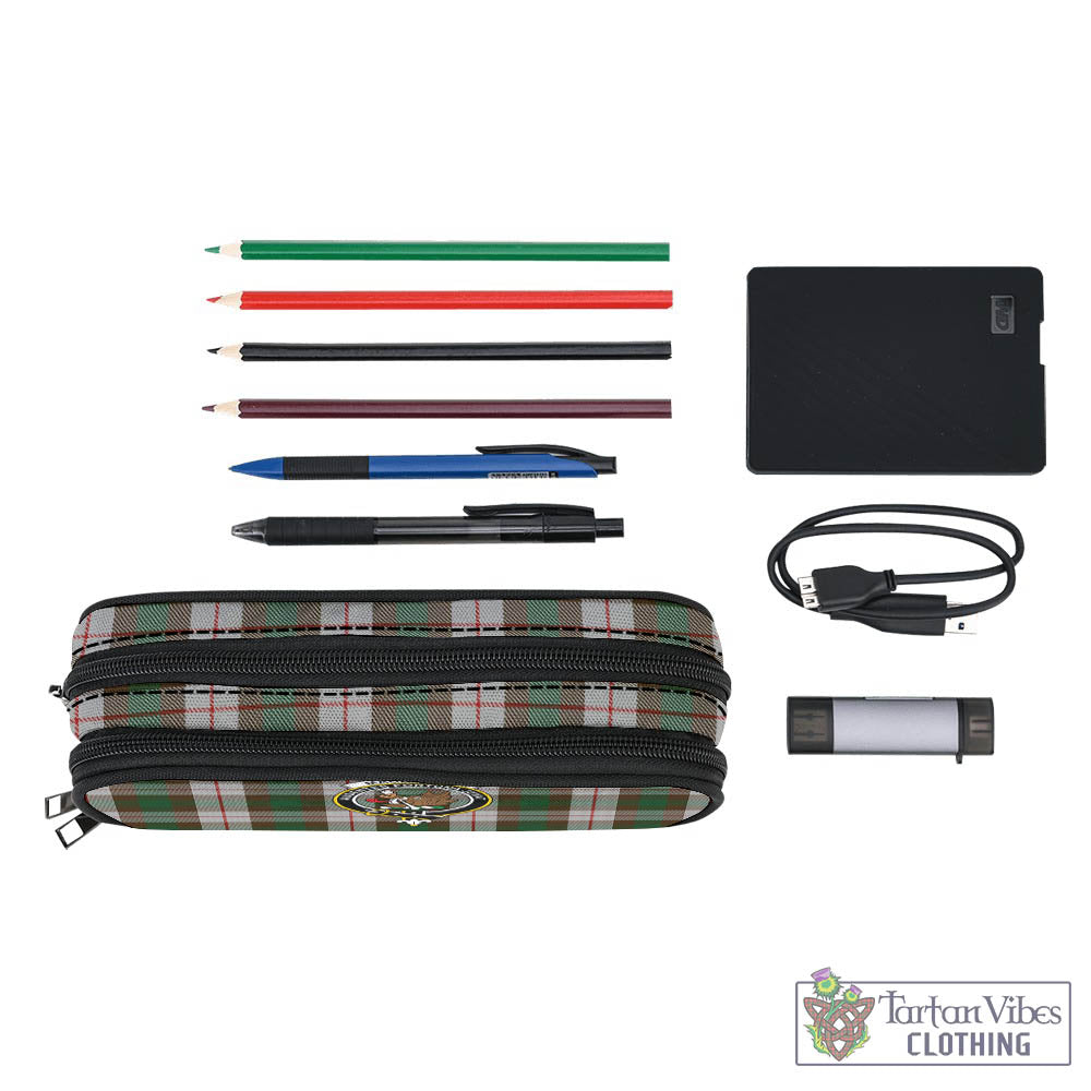 Tartan Vibes Clothing MacKinnon Dress Tartan Pen and Pencil Case with Family Crest