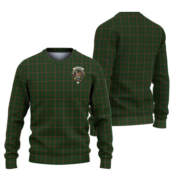 MacKinnon Hunting Tartan Ugly Sweater with Family Crest