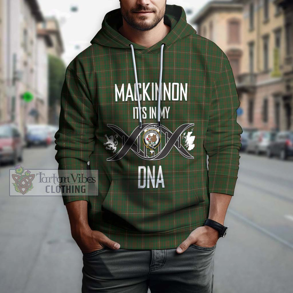 MacKinnon Hunting Tartan Hoodie with Family Crest DNA In Me Style Pullover Hoodie - Tartanvibesclothing Shop