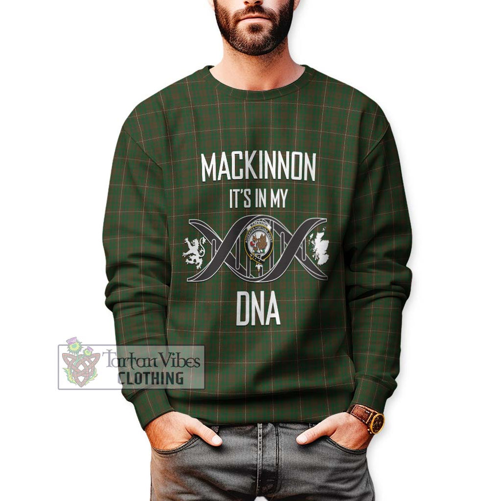 MacKinnon Hunting Tartan Sweatshirt with Family Crest DNA In Me Style Unisex - Tartanvibesclothing Shop