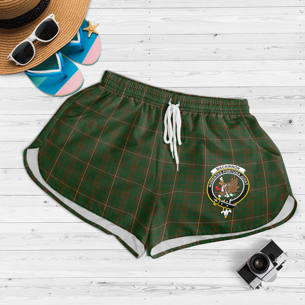 mackinnon-hunting-tartan-womens-shorts-with-family-crest