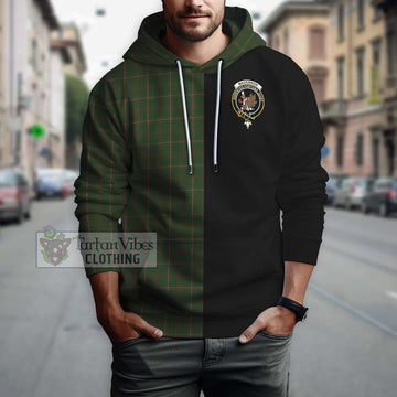 MacKinnon Hunting Tartan Hoodie with Family Crest and Half Of Me Style