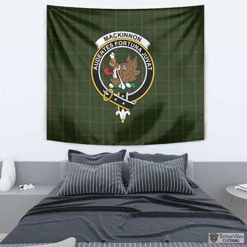 MacKinnon Hunting Tartan Tapestry Wall Hanging and Home Decor for Room with Family Crest