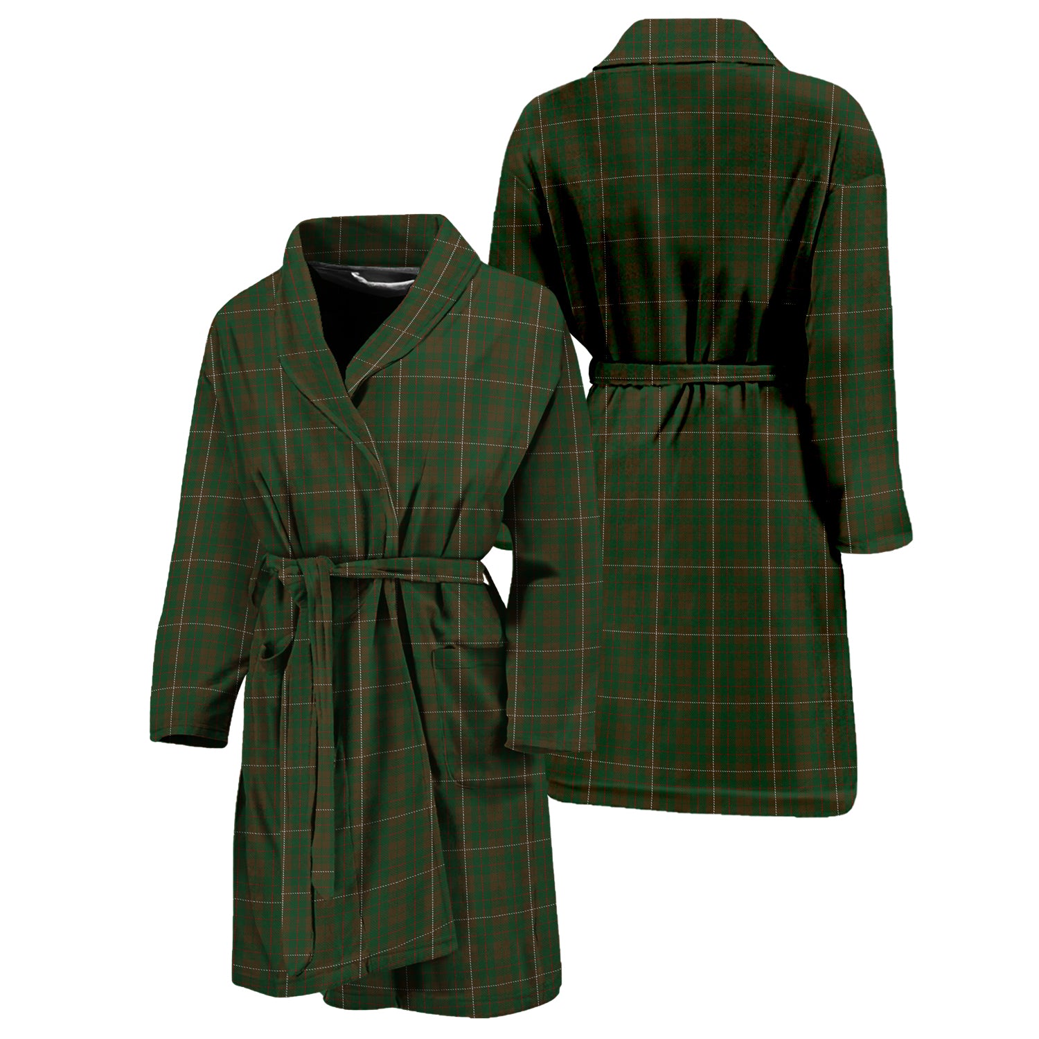 MacKinnon Hunting Tartan Bathrobe Unisex M - Tartan Vibes Clothing