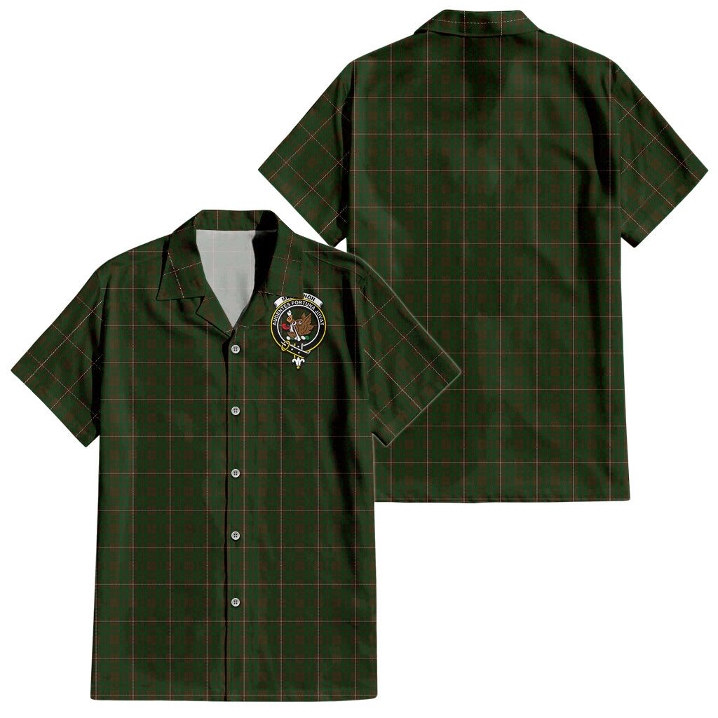 mackinnon-hunting-tartan-short-sleeve-button-down-shirt-with-family-crest