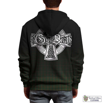 MacKinnon Hunting Tartan Hoodie Featuring Alba Gu Brath Family Crest Celtic Inspired