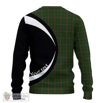 MacKinnon Hunting Tartan Ugly Sweater with Family Crest Circle Style