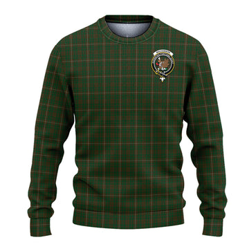 MacKinnon Hunting Tartan Ugly Sweater with Family Crest