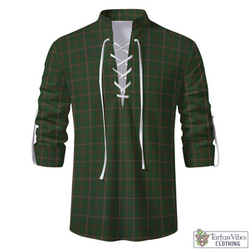 MacKinnon Hunting Tartan Men's Scottish Traditional Jacobite Ghillie Kilt Shirt