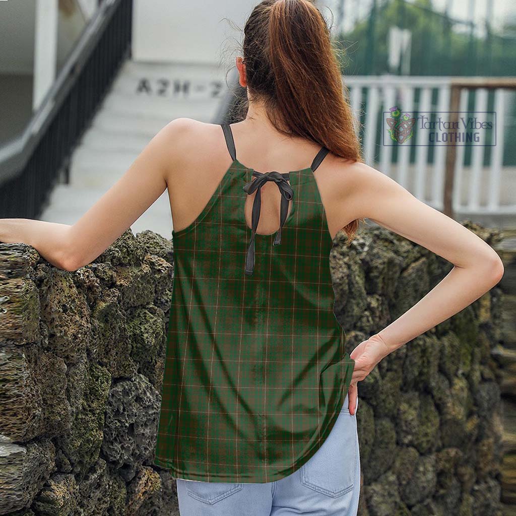 Tartan Vibes Clothing MacKinnon Hunting Tartan Loose Halter Neck Camisole