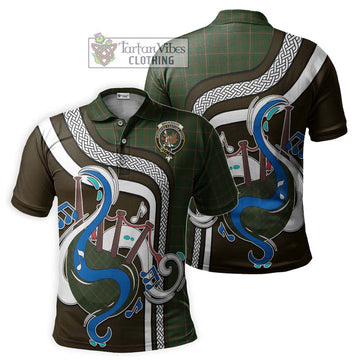 MacKinnon Hunting Tartan Polo Shirt with Epic Bagpipe Style