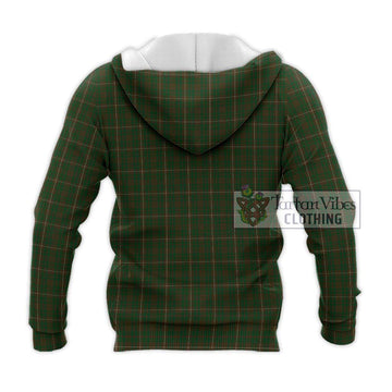 MacKinnon Hunting Tartan Knitted Hoodie with Family Crest DNA In Me Style