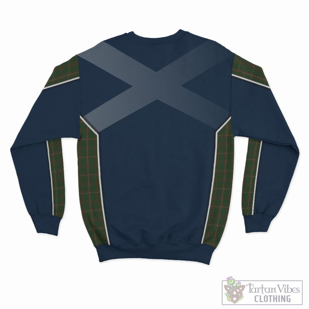 Tartan Vibes Clothing MacKinnon Hunting Tartan Sweater with Family Crest and Lion Rampant Vibes Sport Style