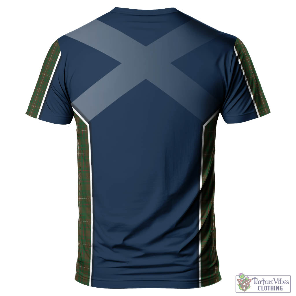 Tartan Vibes Clothing MacKinnon Hunting Tartan T-Shirt with Family Crest and Lion Rampant Vibes Sport Style