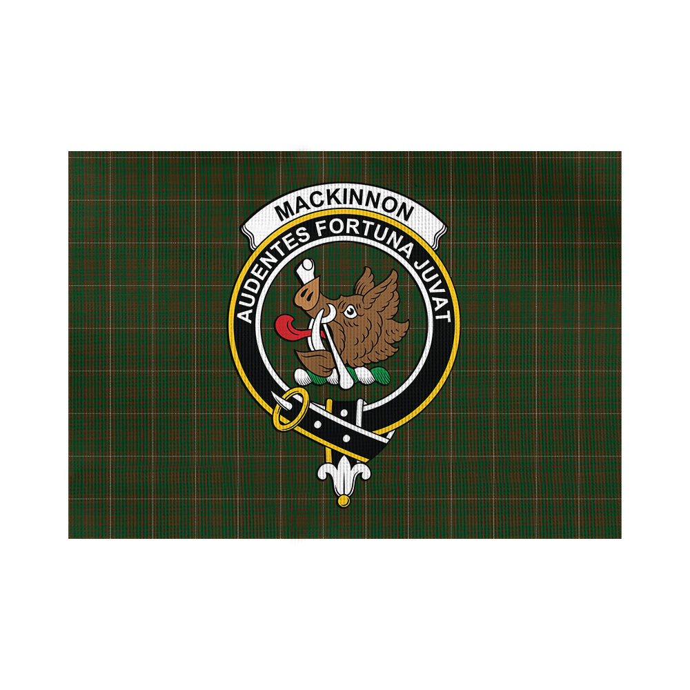 mackinnon-hunting-tartan-flag-with-family-crest