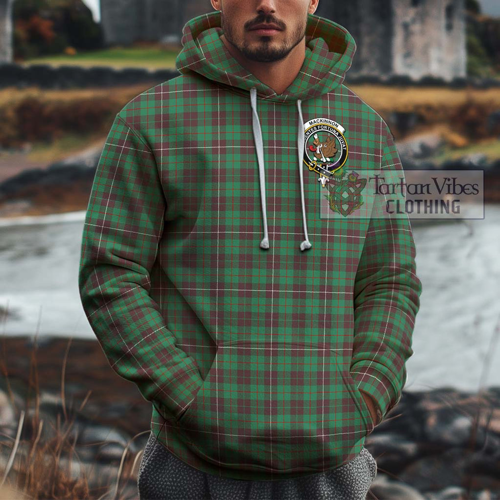 MacKinnon Hunting Ancient Tartan Cotton Hoodie with Family Crest Pullover Hoodie XS - Tartan Vibes Clothing