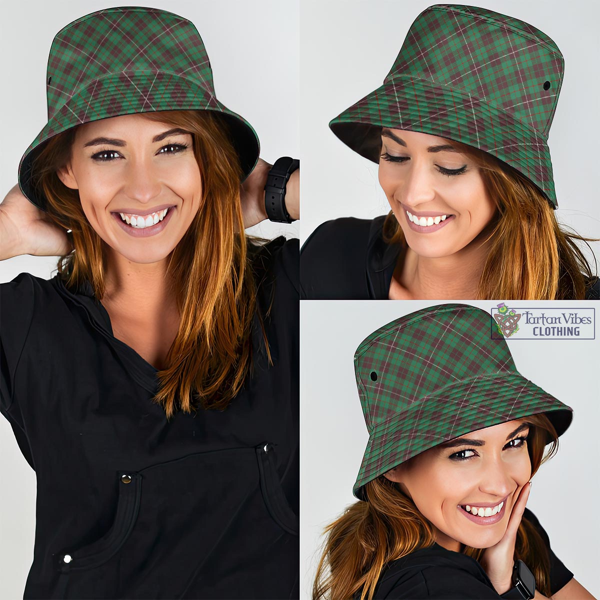 Tartan Vibes Clothing MacKinnon Hunting Ancient Tartan Bucket Hat