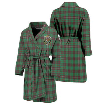 MacKinnon Hunting Ancient Tartan Bathrobe with Family Crest