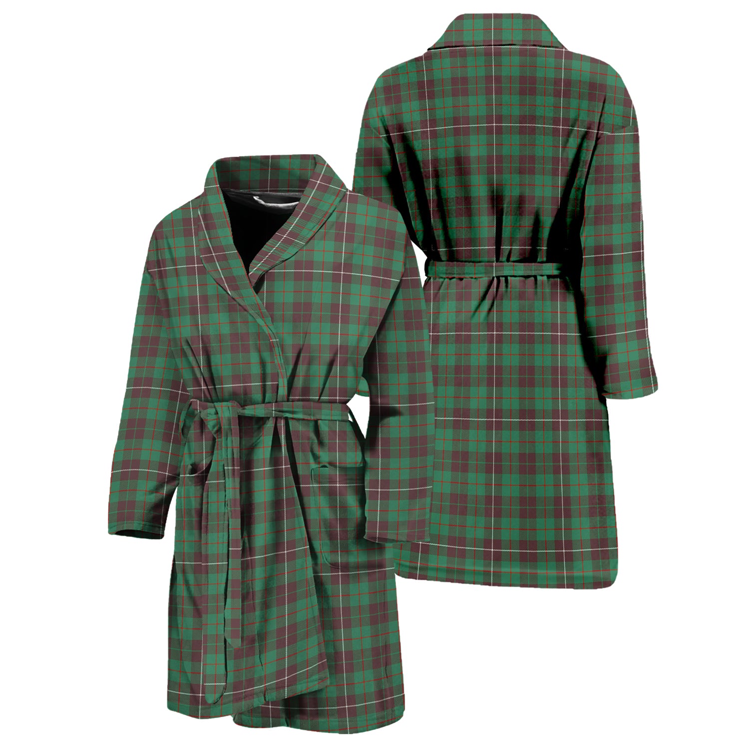 MacKinnon Hunting Ancient Tartan Bathrobe Unisex M - Tartan Vibes Clothing