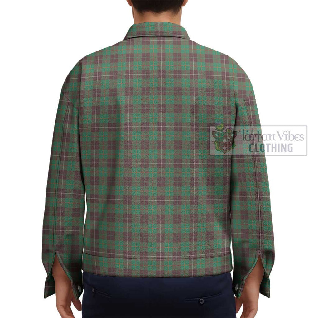 MacKinnon Hunting Ancient Tartan Unisex Lapel Cotton Jacket - Tartan Vibes Clothing