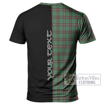 MacKinnon Hunting Ancient Tartan T-Shirt with Family Crest and Half Of Me Style