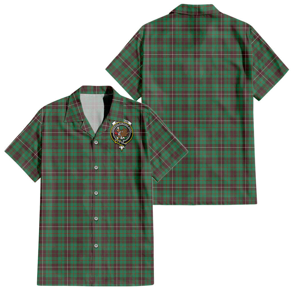 mackinnon-hunting-ancient-tartan-short-sleeve-button-down-shirt-with-family-crest